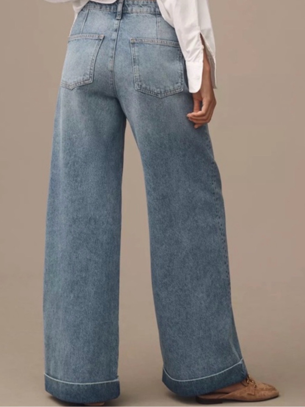 Anthropologie Pilero High-Rise
Pleated Cuff Trouser Jeans - Picture 3 of 8